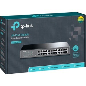 TP-Link TL-SG1024DE 24 Puertos Gestionable Conmutador Ethernet - Gigabit Ethernet - 10/100/1000Base-T - 2 Capa compatible 