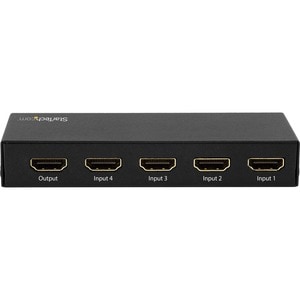 StarTech.com 4 Port HDMI Switch - 4K 60Hz - Supports HDCP - IR - HDMI Selector - HDMI Multiport Video Switcher - HDMI Swit
