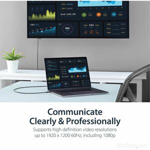 StarTech.com CDP2DVIMM2MB. Kabellänge: 2 m, Anschluss 1: USB Typ-C, Anschluss 2: DVI-D. Gewicht: 147 g, Tiefe: 2000 mm. Qu