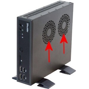 Shuttle PS02 CPU-Stand - Metall - Schwarz