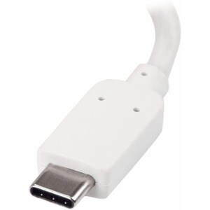 StarTech.com USB-C VGA Multiport Adapter - White - USB-A Port - with Power Delivery (USB PD) - USB C Adapter Converter - 1