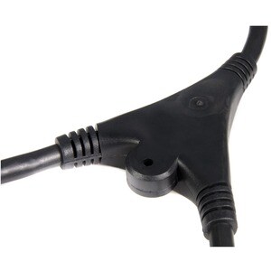 StarTech.com Cable de 3m de Extensión de Alimentación de Computadora, C14 a 2x C13, Extensor de Cable, IEC-320-C14 a IEC-3