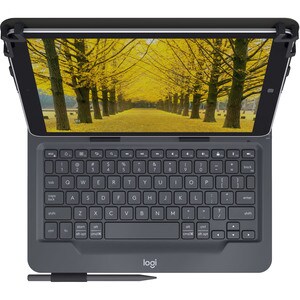 Logitech Universal Folio Keyboard/Cover Case (Folio) for 25.7 cm (10.1") Tablet - Water Resistant Exterior - 269 mm Height