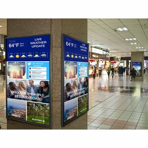 Peerless-AV® SmartMount® Universal Portrait Flat Wall Mount - 1 Display(s) Supported - 46" to 90" Screen Support - 350 lb 