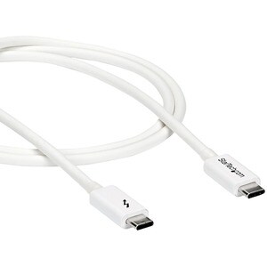 StarTech.com 3.3ft (1m) Thunderbolt 3 Cable, 20Gbps, 100W PD, 4K Video, Thunderbolt-Certified, Compatible w/ TB4/USB 3.2/D