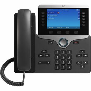 Cisco 8861 IP Phone - Corded - Corded - Wall Mountable, Desktop - 10 x Total Line - VoIP - 5" - Enhanced User Connect Lice