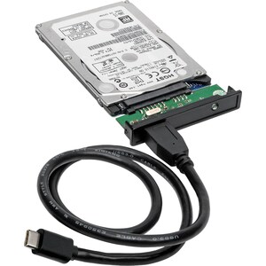 Tripp Lite by Eaton USB 3.1 Gen 2 (10 Gbps) 2.5 in. SATA SSD/HDD to USB-C Enclosure Adapter with UASP Support, Thunderbolt