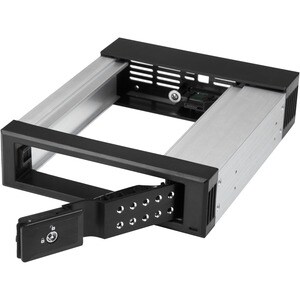 StarTech.com 5.25 to 3.5 Hard Drive Hot Swap Bay - Trayless - Aluminum - For 3.5" SATA/SAS Drives - Front Mount - SAS/ SAT