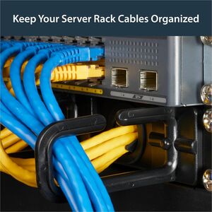 StarTech.com 1HE Server Rack Kabelmanagement Panel - Kabelmanager - Kabelmanagement-Panel - 1U Rack Height x 19" Panel Wid