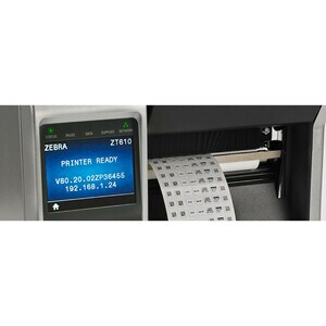 Zebra ZT610 Industrial Direct Thermal/Thermal Transfer Printer - Monochrome - Label Print - Gigabit Ethernet - USB - USB H