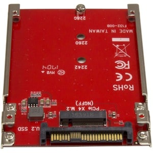 StarTech.com M.2 to U.2 Adapter - M.2 Drive to U.2 (SFF-8639) Host Adapter for M.2 PCIe NVMe SSDs - M.2 Drive Adapter - M.