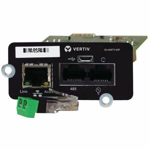 Vertiv Liebert IntelliSlot Unity-DP-Network Card - Remote Monitoring|Dual Protocol - Data Center Monitoring| Adapter| 10Mb