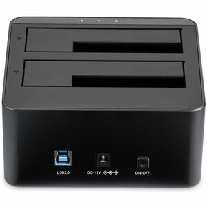 StarTech.com Dual-Bay USB 3.0 to SATA Hard Drive Docking Station, 2.5/3.5" SATA I/II/III, SSD/HDD Dock, USB Hard Drive Bay