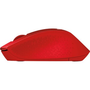 Logitech SILENT PLUS M331 Mouse - Mechanical - Wireless - Radio Frequency - Red - USB - 1000 dpi - Scroll Wheel - 3 Button