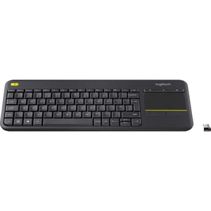 Logitech K400 Plus Keyboard - Wireless Connectivity - USB 2.0 Interface - TouchPad - Portuguese (Brazilian) - QWERTY Layou