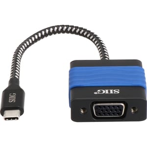 SIIG USB Type-C to VGA Video Cable Adapter - USB Type C - 1 x VGA