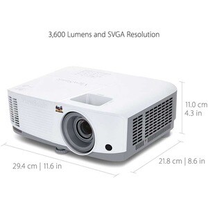 Projecteur DLP (Digital Light Processing) Portable ViewSonic PA503S - 4:3 - 3D Ready - SVGA - Résolution 800 x 600 - 4000 