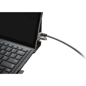 Kensington Cable Lock For Notebook, Tablet - 1.83 m - Keyed Lock - Black, Silver - Carbon Steel - For Notebook, Tablet