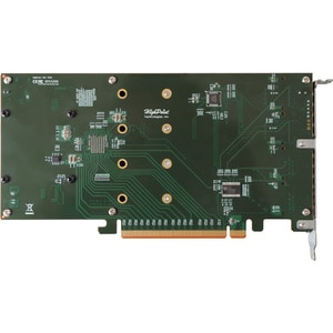 HighPoint SSD7101A-1 4x Dedicated 32Gbps M.2 Ports to PCIe 3.0 x16 RAID Controller - PCI Express 3.0 x16 - Plug-in Card - 