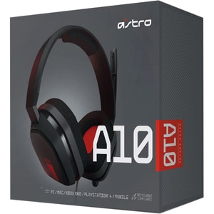 ASTRO A10 HEADSET FOR PC GREY/RED