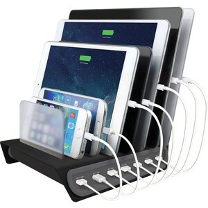 Hypercel Naztech Quick Charge Power Hub 7 - 120 V AC, 230 V AC Input - 5 V DC/14 A, 9 V DC, 12 V DC Output CHARGE STATION 