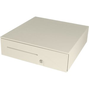 apg Series 100 1616 Cash Drawer - 5 Bill - 8 Coin - 2 Media Slot - Steel - Cool White - 124.5 mm Height x 406 mm Width x 4