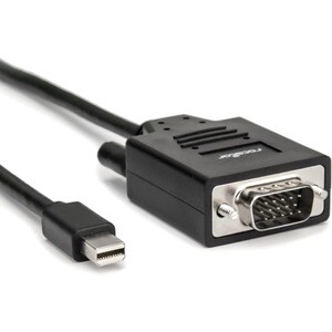 Rocstor Premium 6 ft Mini DisplayPort to VGA Adapter Cable - mDP to VGA cable supports 1920x1200 1080p Resolution - Mini D