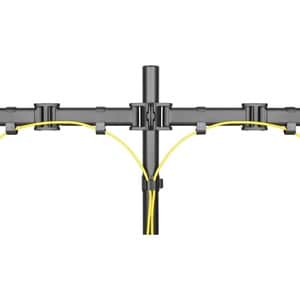 Neomounts Neomounts Pro NM-D135DBLACK Desk Mount for Flat Panel Display - Black - 2 Display(s) Supported - 68.6 cm (27") S