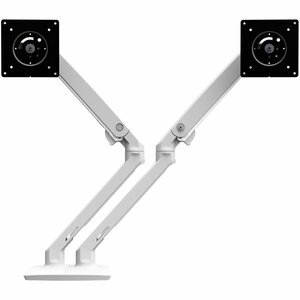 Ergotron Mounting Arm for LCD Monitor - White - 2 Display(s) Supported - 24" Screen Support - 40 lb Load Capacity - 75 x 7