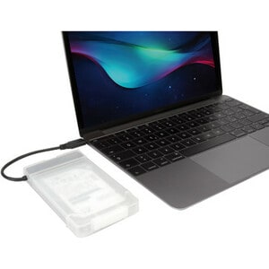 Hamlet Adattatore USB 3.1 Gen 2 Type-C 10 Gbps per Hard Disk SATA III con Box esterno senza viti per Hard Disk da 2,5". Pe