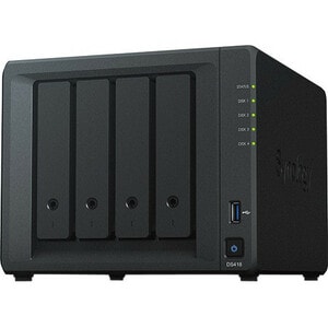 Synology DiskStation DS418 4 x Total Bays SAN/NAS Storage System - Realtek Quad-core (4 Core) 1.40 GHz - 2 GB RAM - DDR4 S