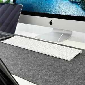 Macally Ultra-slim USB Wired Keyboard for Mac (White) - Cable Connectivity - USB Interface - 110 Key(s) - Windows, Mac OS 