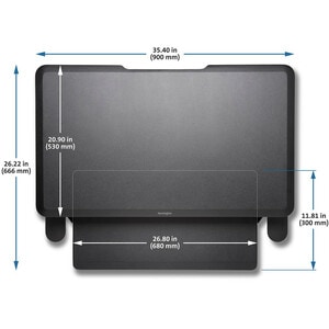 Kensington SmartFit Sit Stand Workstation - 15.88 kg Load Capacity - Desktop