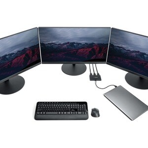 StarTech.com USB-C auf 3x HDMI MST Hub, Multi-Monitor Adapter/Splitter, 3x 1080p 60Hz, nur Windows, kompatibel mit Thunder