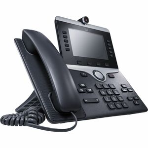 Cisco 8845 IP Phone - Corded - Corded - Bluetooth - Wall Mountable, Tabletop - Charcoal - TAA Compliant - 5 x Total Line -