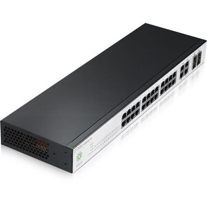 ZYXEL 24-port GbE Nebula Cloud Managed Switch - 28 Ports - Manageable - 4 Layer Supported - Modular - 4 SFP Slots - 27.20 