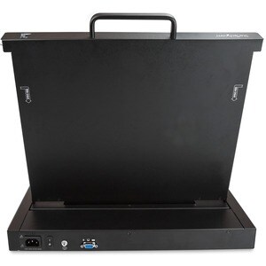 StarTech.com Rackmount KVM Console - 1U 17" LCD Monitor Single Port VGA KVM Server Rack Drawer includes Cables & Hardware 