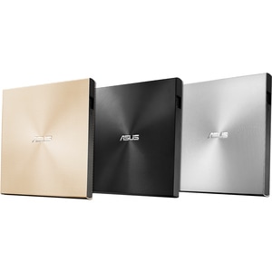 Asus ZenDrive SDRW-08U9M-U DVD-Writer - External - Silver - DVD-RAM/±R/±RW Support - 24x CD Read/24x CD Write/24x CD Rewri