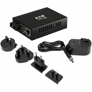 Eaton Tripp Lite Series Gigabit Multimode Fiber to Ethernet Media Converter, 10/100/1000 SC, International Power Supply, 1