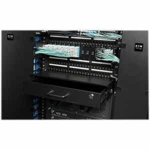 Eaton Tripp Lite Series SmartRack 2U Locking Rack-Mount Storage Drawer - 19? 2U Wide Rack-mountable - Black Powder Coat - 