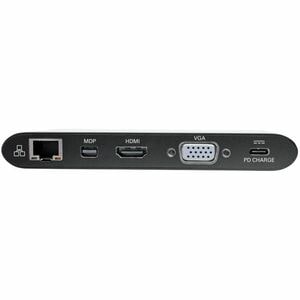 Eaton Tripp Lite Series USB-C Dock, Dual Display - 4K HDMI / mDP, VGA, USB 3.x (5Gbps), USB-A/C Hub, GbE, Memory Card, 100