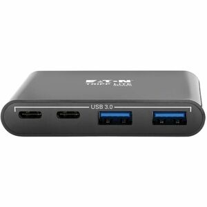 Eaton Tripp Lite Series 4-Port USB-C Hub, USB 3.x (5Gbps), 2x USB-A, 2x USB-C, Black - USB Type C - External - 4 USB Port(
