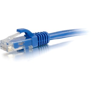 C2G 1ft Cat6 Ethernet Cable - Snagless Unshielded (UTP) - Blue - Category 6 for Network Device - RJ-45 Male - RJ-45 Male -