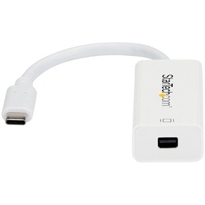 StarTech.com - USB-C to Mini DisplayPort Adapter - 4K 60Hz - White - USB Type-C to Mini DP Adapter - Thunderbolt 3 Compati