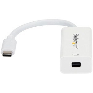 StarTech.com USB-C to Mini DisplayPort Adapter - 4K 60Hz - White - USB Type-C to Mini DP Adapter - Thunderbolt 3 Compatibl