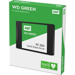 WD Green WDS240G2G0A 240 GB Solid State Drive - 2.5" Internal - SATA (SATA/600) - Notebook, Desktop PC Device Supported - 