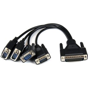 StarTech.com Multiport Serial Adapter - TAA Compliant - PCI Express x1 - 4 x DB-9 RS-232/422/485 - Serial, Via Cable - 3.5