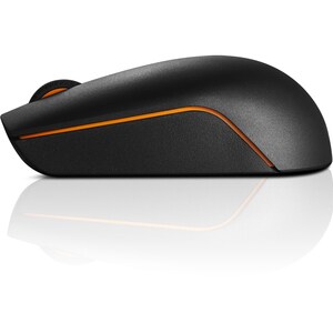 Lenovo Compact 300 Mouse - Radio Frequency - USB - Laser/Optical - 3 Button(s) - Black - Wireless - 2.40 GHz - 1000 dpi - 