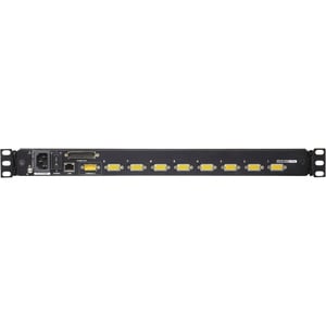 ATEN Slideaway CL5716IM LCD Rack Console with Digital KVM Switch - Metal, Plastic - 16 Computer(s) - 43.2 cm (17") LCD - W