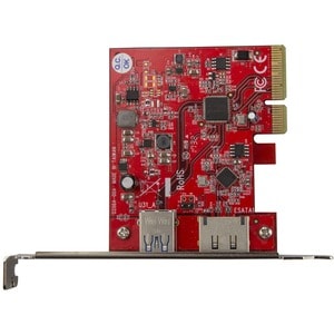 StarTech.com 2 Port USB 3.1 (10Gbps) + eSATA PCI Express Card - 1x USB-A + 1x eSATA - USB3.1 PCIe Card eSATA Card - USB3.1